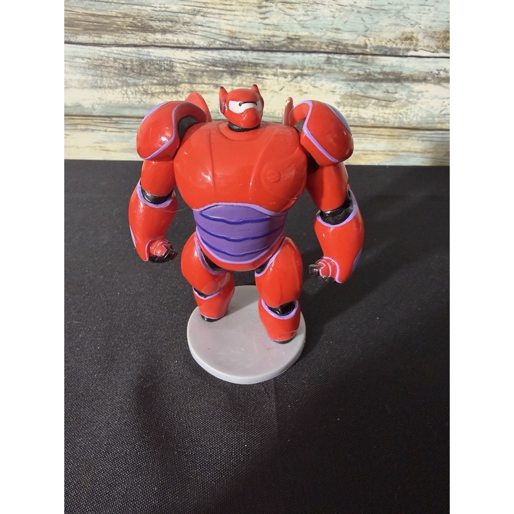 Disney Big Hero 6 Baymax Red Armor Figure Toy 4.5" Cake Topper PVC